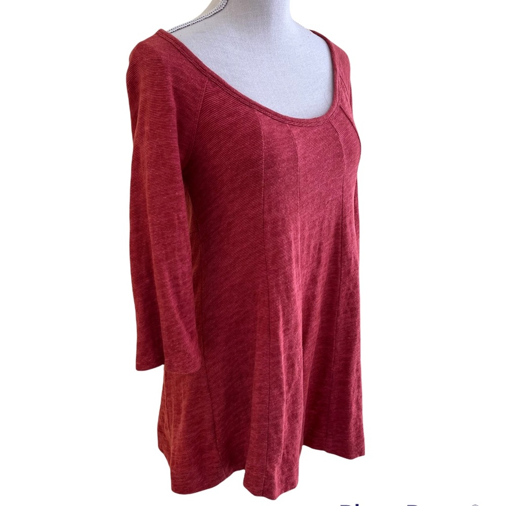 Anthropologie Deletta Coral "Swing the Seams" Knit Top S - Picture 4 of 7